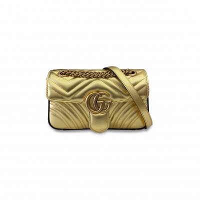 GUCCI GG MARMONT SMALL SHOULDER BAG 446744  (22*13*6cm)